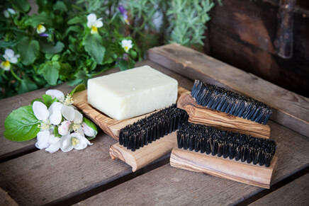 Olive Wood Nail Brush