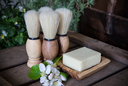 Olive Wood Shaving Brush