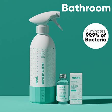 Neat Bathroom Cleaner and Aluminium Bottle for Life