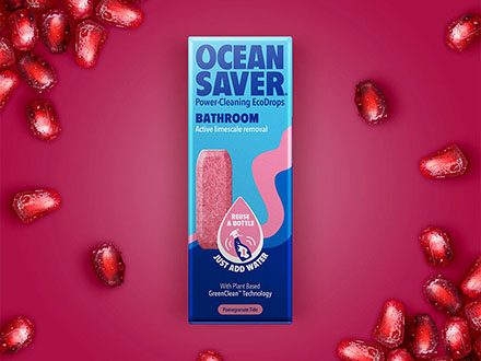 Ocean Saver Bathroom Cleaner - Drop Shake Clean save millions of plastic bottles from landfill