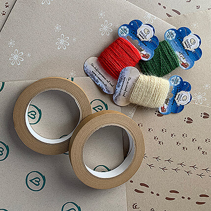 Bio-degradable paper tape